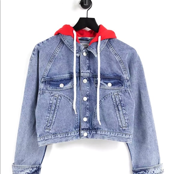 Denim Tommy Hilfiger Denim Hoodie Jacket - Picture 1 of 12